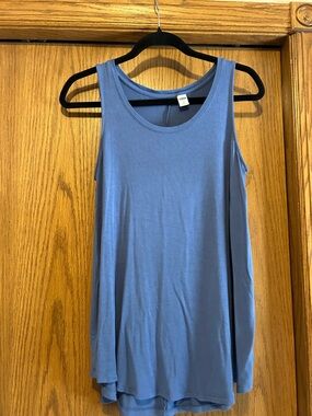 Old Navy Women's Slate Blue Sleeveless Swing Tank Top- small